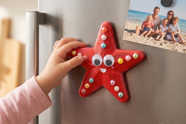 Magnet étoile de mer - Formes à décorer - Polystyrène - 10doigts.fr