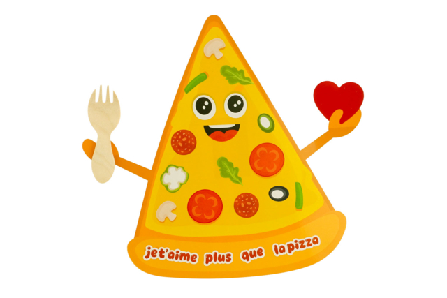 Magnets géant Pizza à fabriquer - 4 pièces - Magnets à décorer : des supports aimantés à personnaliser - 10doigts.fr