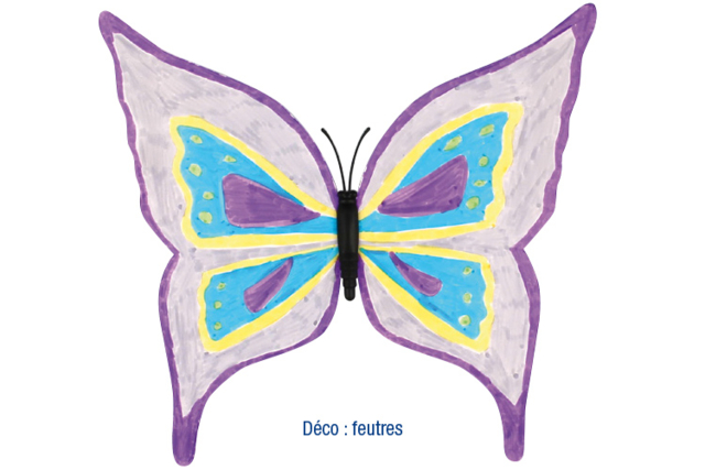 Magnets papillon - Supports en papier - 10doigts.fr