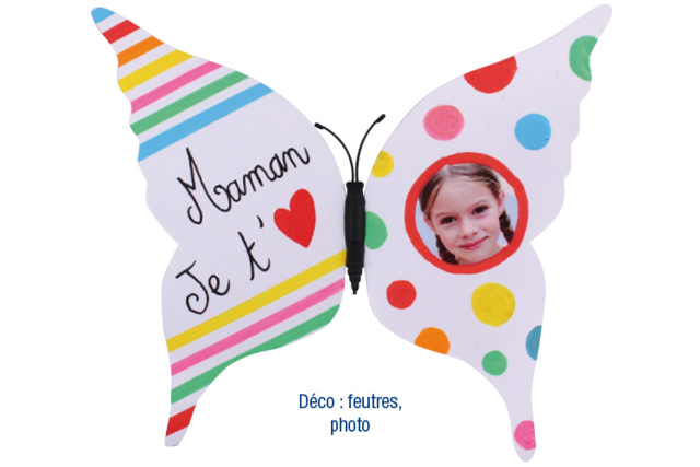 Magnets papillon - Supports en papier - 10doigts.fr