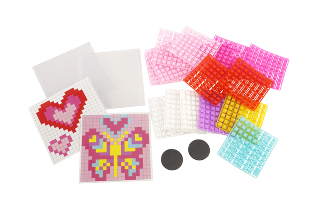Magnets pixel art - Aimants et magnets créatifs pour loisirs créatifs - 10doigts.fr