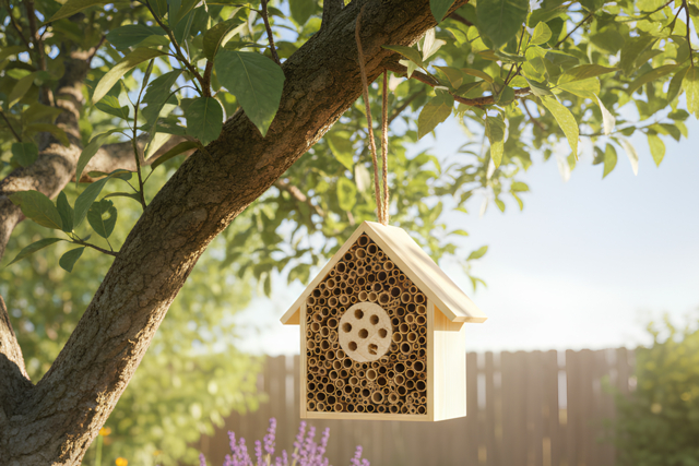 maison à insectes DIY - Nichoirs, mangeoires et refuges en bois à décorer - 10doigts.fr