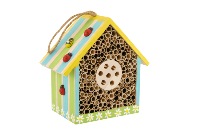maison à insectes  - Nichoirs, mangeoires et refuges en bois à décorer - 10doigts.fr