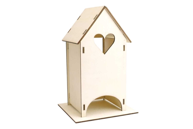 Maison à thé en bois à monter  - Objets en bois à décorer pour la cuisine - 10doigts.fr