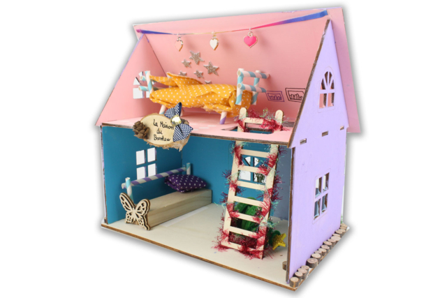 maison de poupées - Maquettes en bois - 10doigts.fr