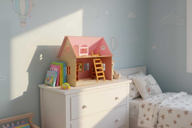 maison en bois - Maquettes en bois - 10doigts.fr