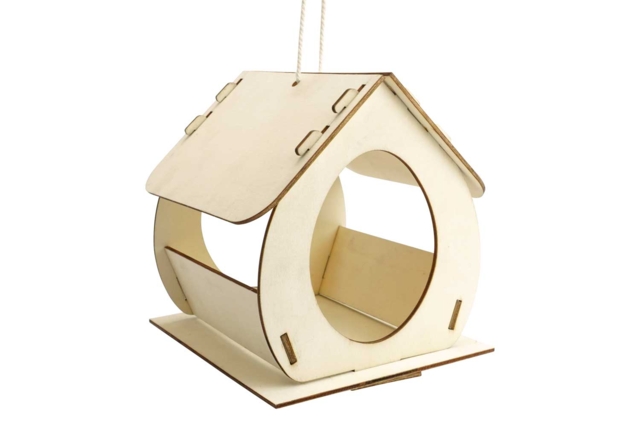 Maisonnette en bois à monter à l'unité - Nichoirs, mangeoires et refuges en bois à décorer - 10doigts.fr