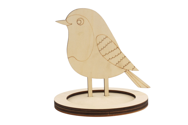 mangeoire à oiseaux en bois brut - Jardinage enfants - 10doigts.fr