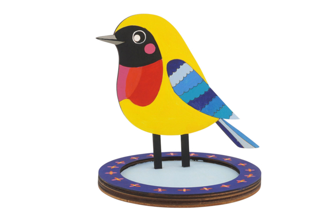 Mangeoire oiseau en bois à décorer - Jardinage enfants - 10doigts.fr