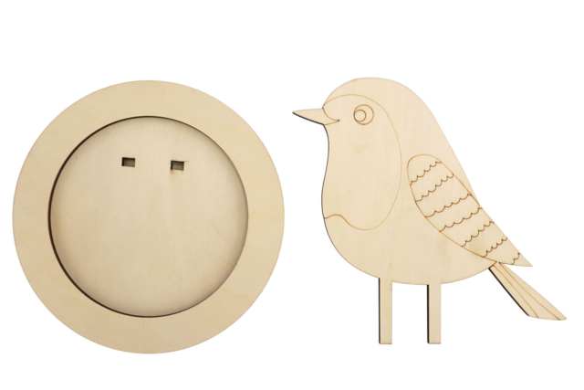 Mangeoire oiseau en bois à monter - Jardinage enfants - 10doigts.fr