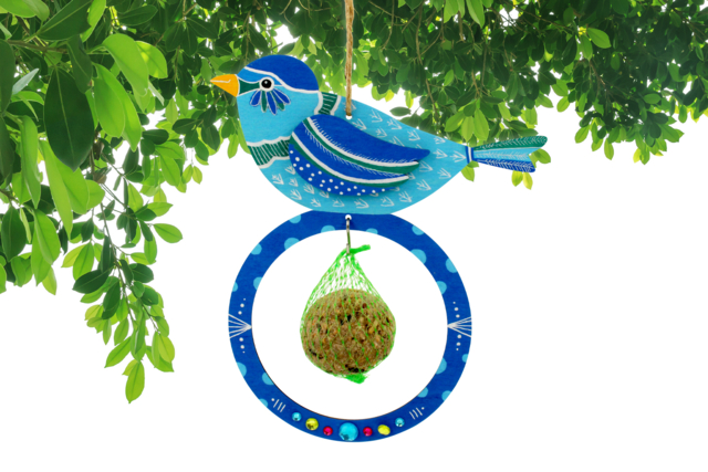 mangeoire pour oiseaux enfants jardin - Nichoirs, mangeoires et refuges en bois à décorer - 10doigts.fr