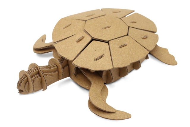 Maquette tortue carton - Maquettes en carton - 10doigts.fr
