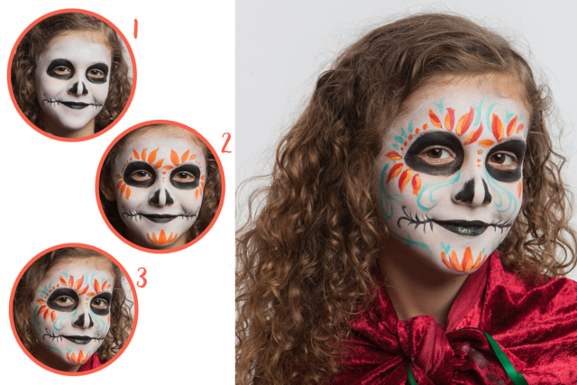 maquillage halloween enfant - Maquillage créatif pour enfants - 10doigts.fr