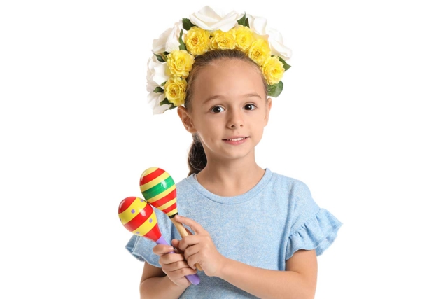 maracas pour enfant - Instruments de musique en bois à décorer - 10doigts.fr