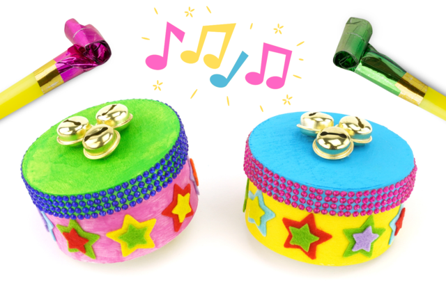 Maracas pour le carnaval - Boîtes en bois à décorer - 10doigts.fr