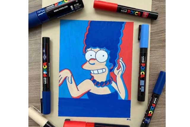 marge simspon posca - Marqueurs POSCA : la référence mondiale de la peinture nomade - 10doigts.fr