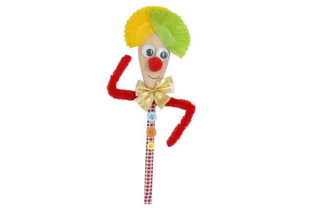 marionette cuillère en bois - Objets en bois à décorer pour la cuisine - 10doigts.fr