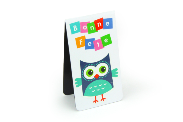 marque page hiboux magnet - Gommettes Alphabet, messages - 10doigts.fr