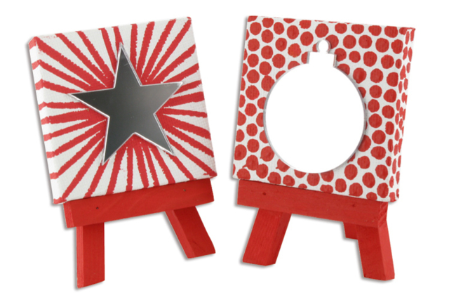 Marque-place de fête - Châssis et Cartons toilés - 10doigts.fr