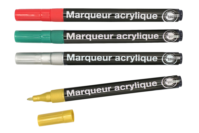 marqueurs peinture de noel - Marqueurs peinture : l'intensité de l'acrylique au bout des doigts - 10doigts.fr