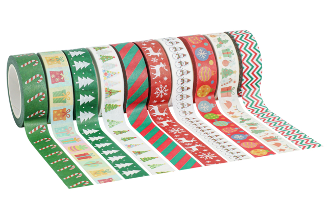 masking tape noël - Masking tape (Washi tape) - 10doigts.fr