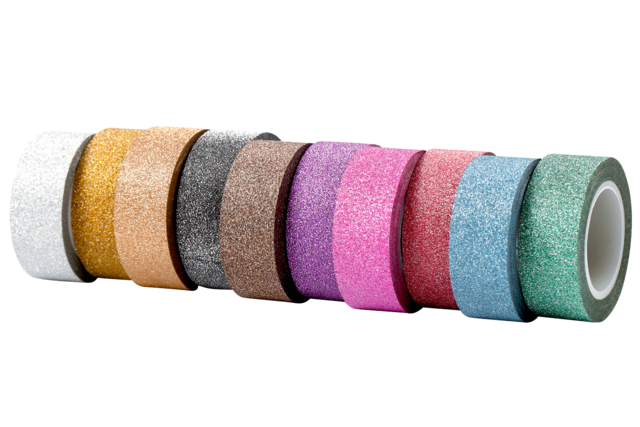 masking tape pailleté - Adhésifs colorés et Masking tape - 10doigts.fr