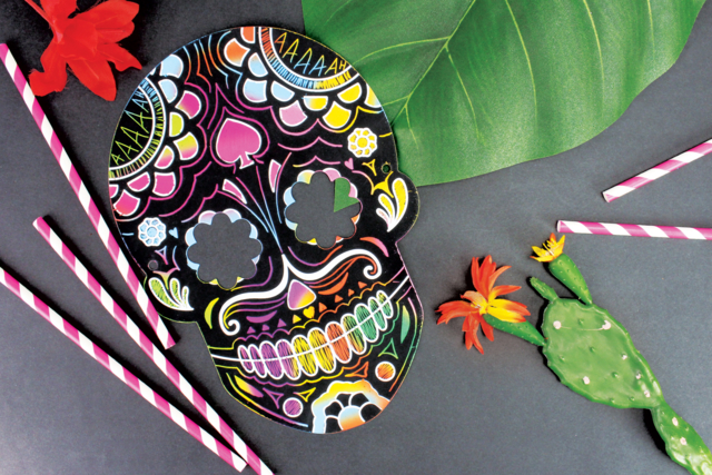 masque à gratter - Masques créatifs enfants - 10doigts.fr