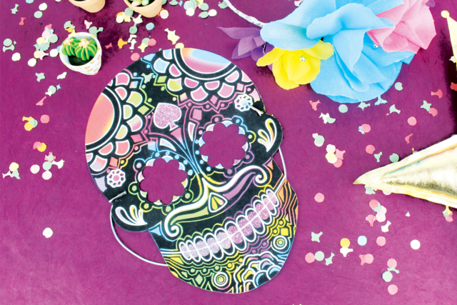 masque calaveras - Masques créatifs enfants - 10doigts.fr