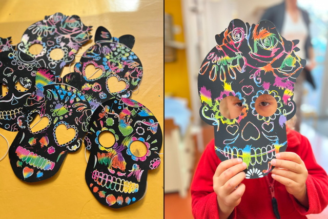 Masque calaveras instagram 2 - Masques créatifs enfants - 10doigts.fr