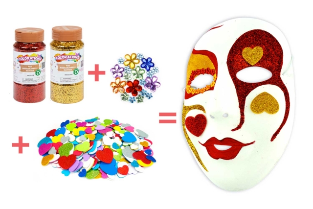masque clown adulte - Masques créatifs enfants - 10doigts.fr
