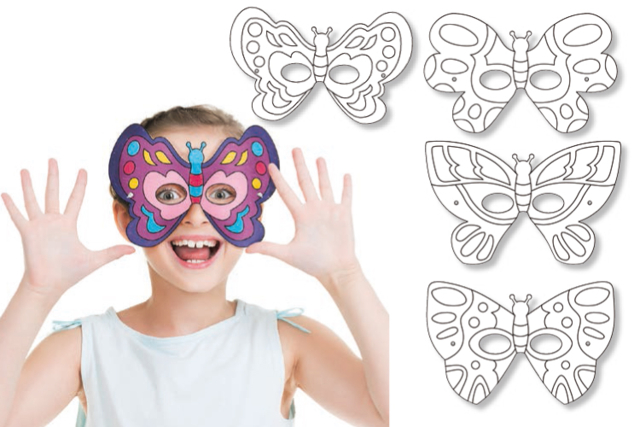 Masque papillon - Masques créatifs enfants - 10doigts.fr