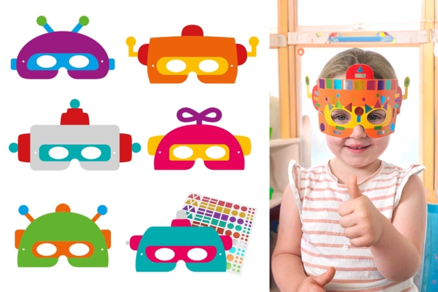 Masque Robot deguisement - Masques créatifs enfants - 10doigts.fr