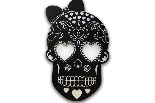 masque tête de mort - Masques créatifs enfants - 10doigts.fr