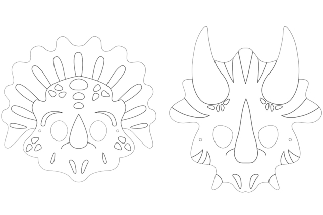 masques à colorier - Masques à colorier - 10doigts.fr