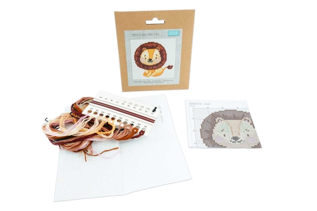 materiel Ki points de croix : Lion - Kits Mercerie - 10doigts.fr