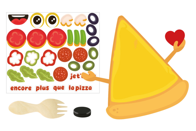 materiel Magnet géant Pizza à fabriquer - Magnets à décorer : des supports aimantés à personnaliser - 10doigts.fr