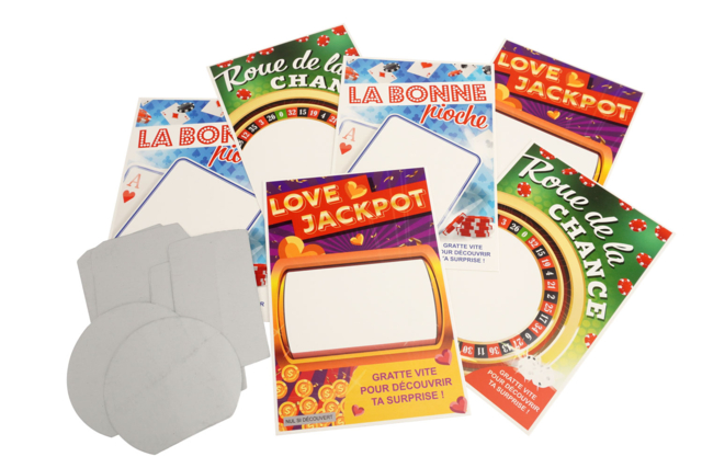 materiel Tickets à gratter personnalisables - 6 pièces - Kits créatifs Fête des Mères : des coffrets tout-en-un pour fabriquer vos cadeaux pour maman - 10doigts.fr
