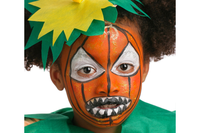 mauqillage citrouille - Maquillage créatif pour enfants - 10doigts.fr