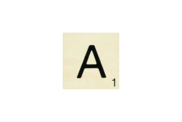 Maxi lettre de scrabble A - Lettres en bois à décorer - 10doigts.fr