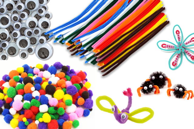 maxi pack bricolage créatif enfant - Chenilles, cure-pipe - 10doigts.fr