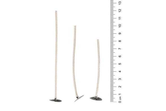 mèches avec socle métal - Mèches et accessoires pour bougies - 10doigts.fr