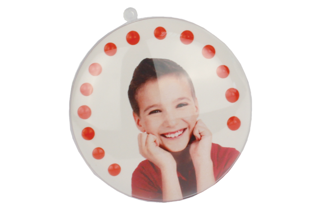 médaillon avec photo - Plastique Transparent - 10doigts.fr
