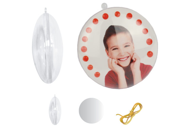 médaillon en plastique - Plastique Transparent - 10doigts.fr