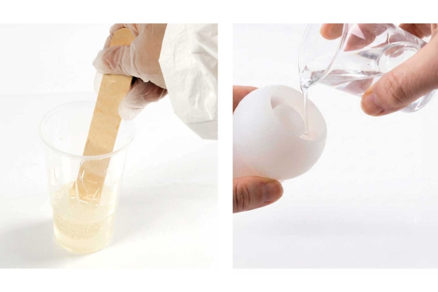 mélange Resine transparente Bio - 300 ml - Résine - Modelage et moulage - 10doigts.fr