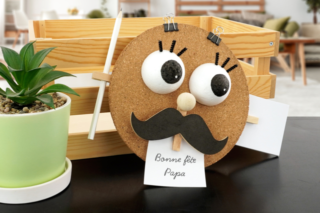 Mémo Monsieur Moustache - Jeux et Jouets en bois à décorer - 10doigts.fr