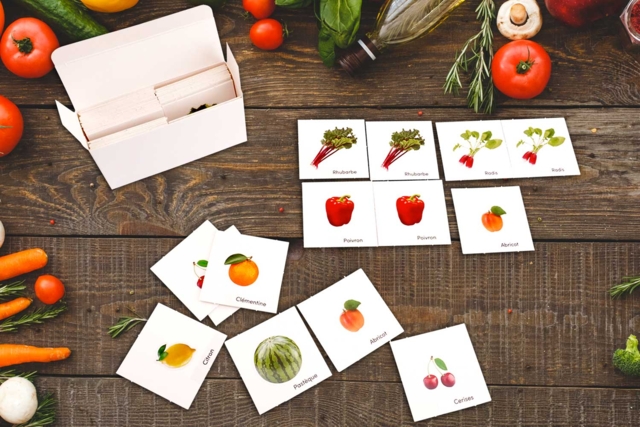 Memory Fruits & Légumes - Kits créatifs avec gommettes : le plein d’idées pour les petits artistes - 10doigts.fr