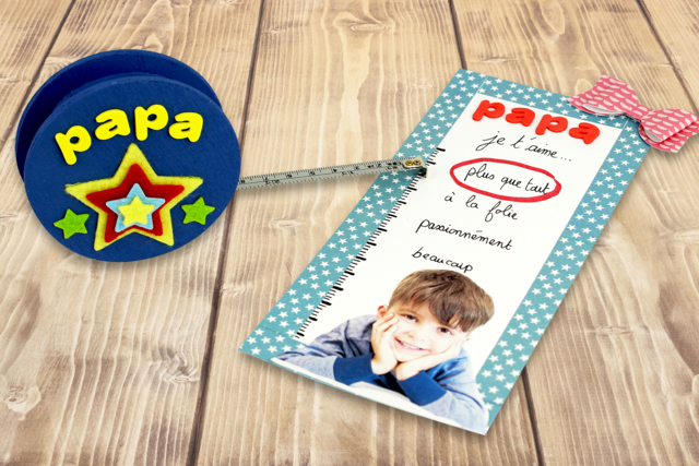 Mètre Papa bricoleur - Stickers en feutrine : du relief et de la texture dans vos créations - 10doigts.fr