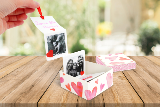 Mini album photos accordéon - Albums et carnets à personnaliser - 10doigts.fr