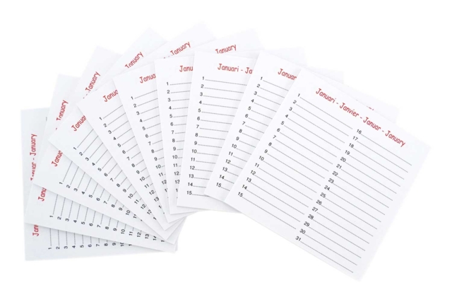 Mini blocs calendriers - 10 pièces - Albums et carnets à personnaliser - 10doigts.fr