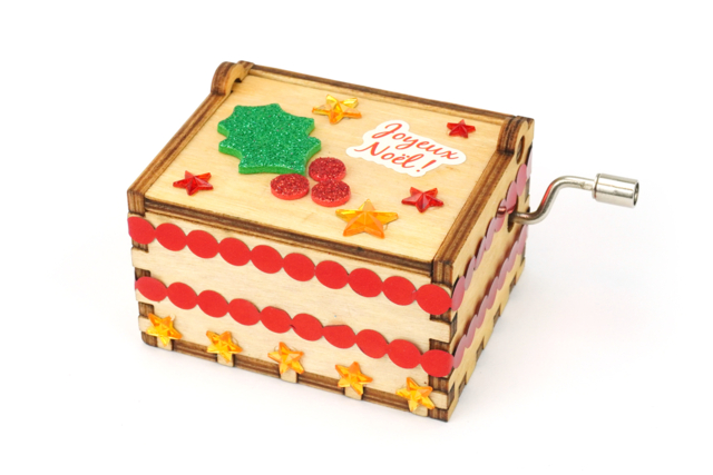 mini boite à musique de noel - Décorations de Noël en bois à décorer - 10doigts.fr
